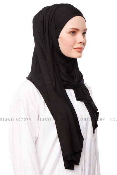 Asya - Hijab Práctico Viscosa Negro