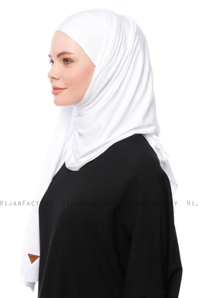 Asya - Hijab Práctico Viscosa Blanco