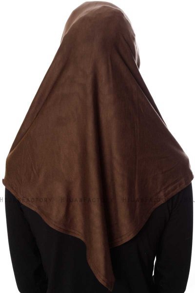 Ava - Hijab Al Amira Marrón One-Piece - Ecardin