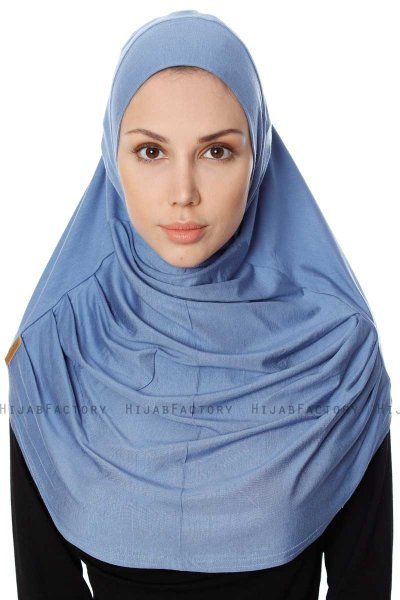 Ava - Hijab Al Amira Índigo One-Piece - Ecardin