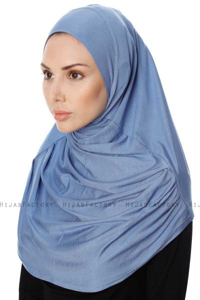 Ava - Hijab Al Amira Índigo One-Piece - Ecardin