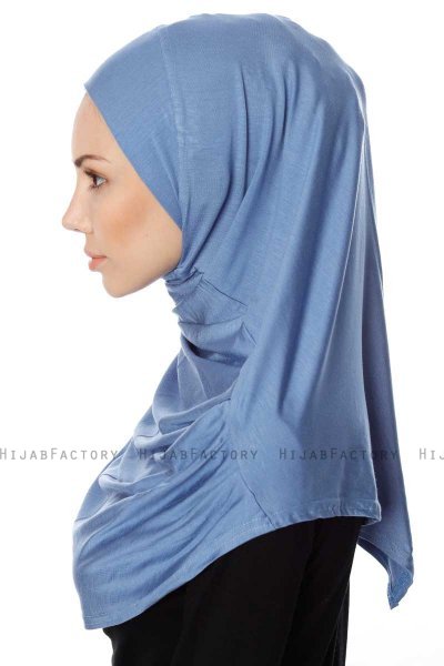 Ava - Hijab Al Amira Índigo One-Piece - Ecardin
