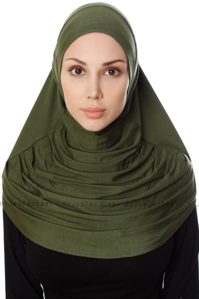 Ava - Hijab Al Amira Caqui One-Piece - Ecardin