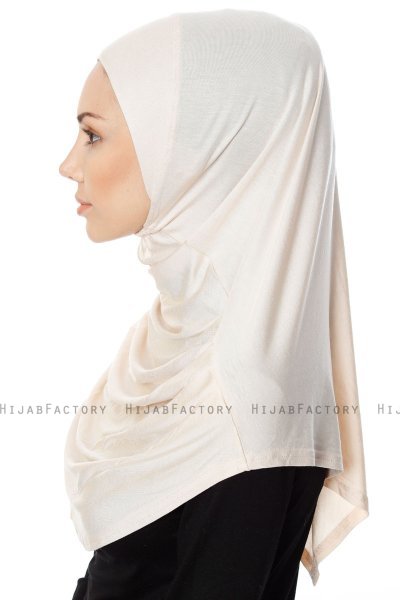 Ava - Hijab Al Amira Beige Claro One-Piece - Ecardin