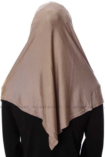 Ava - Hijab Al Amira Taupe Oscuro One-Piece - Ecardin