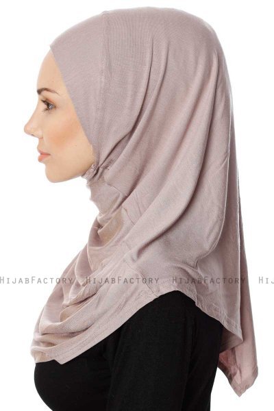 Ava - Hijab Al Amira Piedra Gris One-Piece - Ecardin