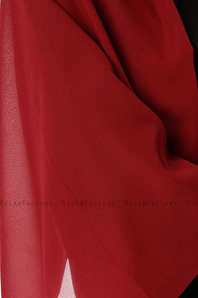 Ayla - Hijab Chiffon Burdeos