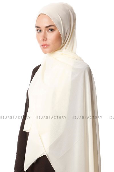 Ayla - Hijab Chiffon Crema