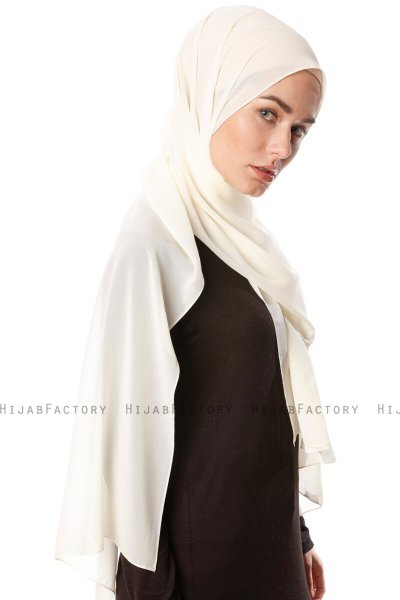 Ayla - Hijab Chiffon Crema