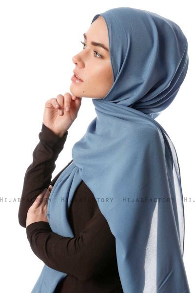 Ayla - Hijab Chiffon Índigo