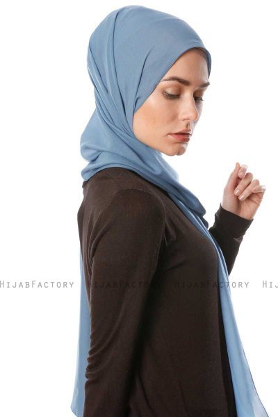 Ayla - Hijab Chiffon Índigo