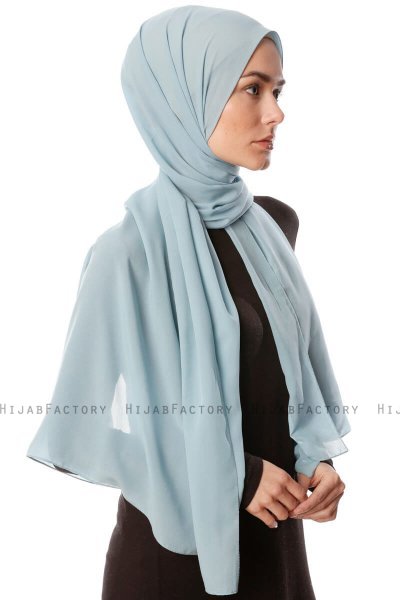 Ayla - Hijab Chiffon Petrol Claro