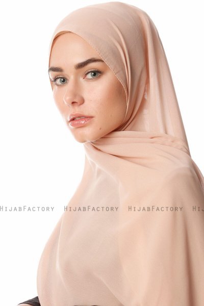 Ayla - Hijab Chiffon Marrón Claro