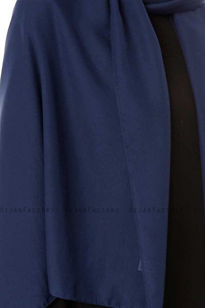 Ayla - Hijab Chiffon Azul Marino