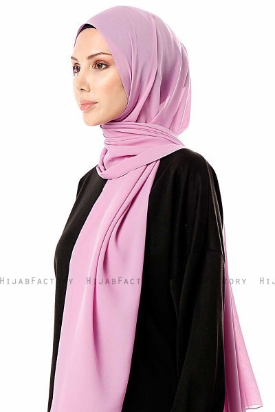 Ayla - Hijab Chiffon Malva