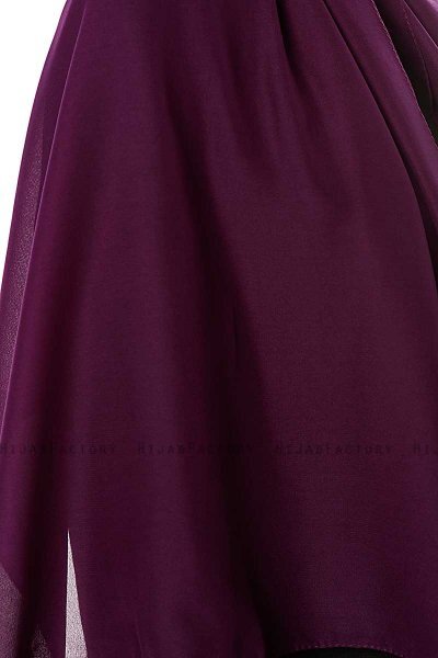 Ayla - Hijab Chiffon Morado Oscuro