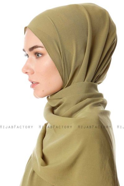 Ayla - Hijab Chiffon Verde Oliva