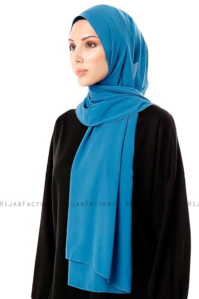 Ayla - Hijab Chiffon Petrol