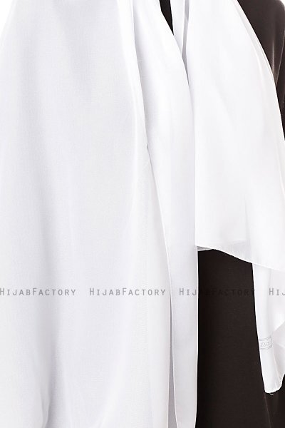 Ayla - Hijab Chiffon Blanco