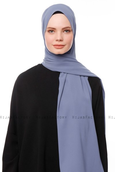 Aylin - Hijab Medine Silk Índigo - Gülsoy