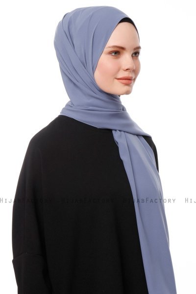 Aylin - Hijab Medine Silk Índigo - Gülsoy