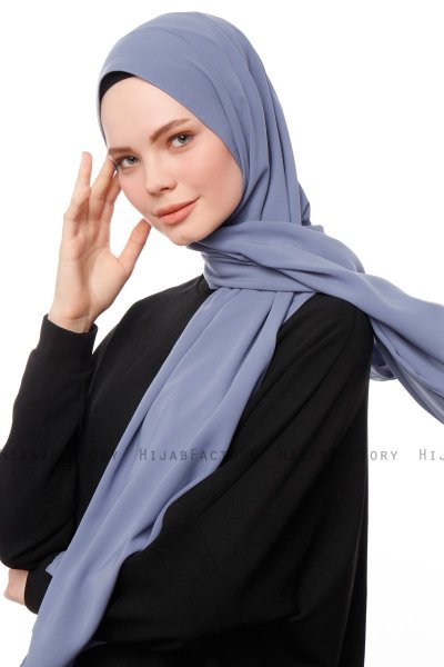 Aylin - Hijab Medine Silk Índigo - Gülsoy