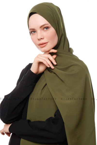 Aylin - Hijab Medine Silk Caqui - Gülsoy