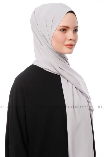 Aylin - Hijab Medine Silk Gris Claro - Gülsoy