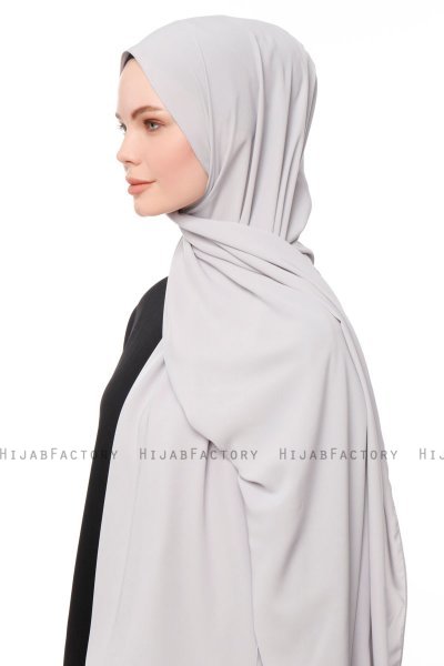Aylin - Hijab Medine Silk Gris Claro - Gülsoy