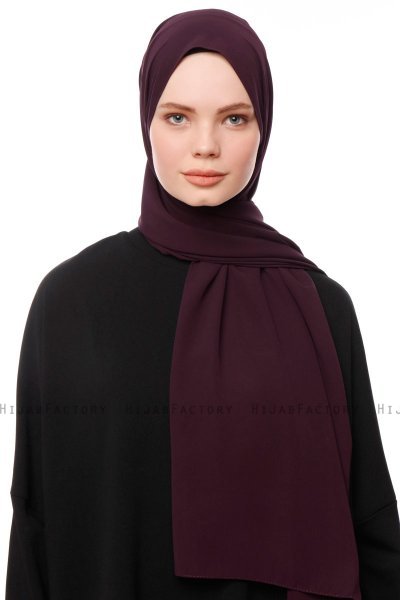 Aylin - Hijab Medine Silk Morado Oscuro - Gülsoy