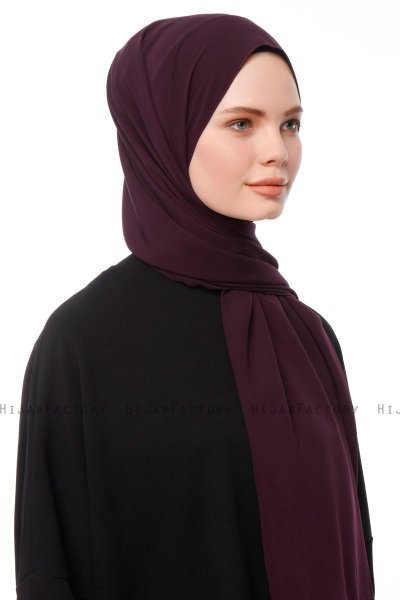 Aylin - Hijab Medine Silk Morado Oscuro - Gülsoy