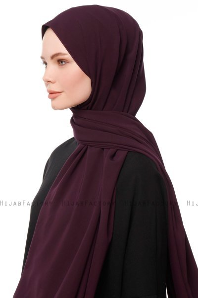 Aylin - Hijab Medine Silk Morado Oscuro - Gülsoy