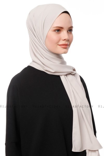 Aylin - Hijab Medine Silk Piedra Gris - Gülsoy