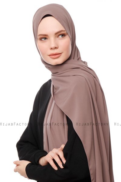 Aylin - Hijab Medine Silk Taupe - Gülsoy