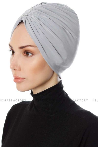 Aynur - Turbante Gris Claro