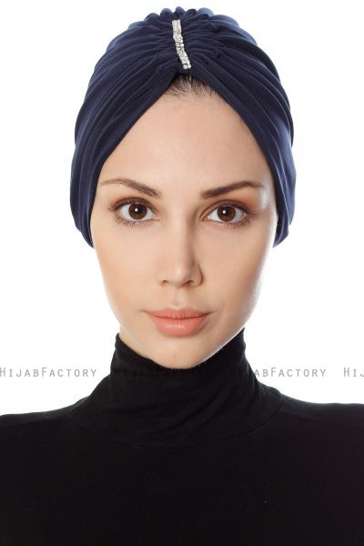 Aynur - Turbante Azul Marino