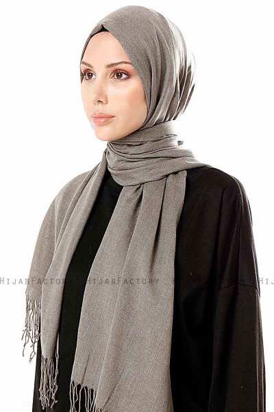 Aysel - Hijab Pashmina Gris - Gülsoy