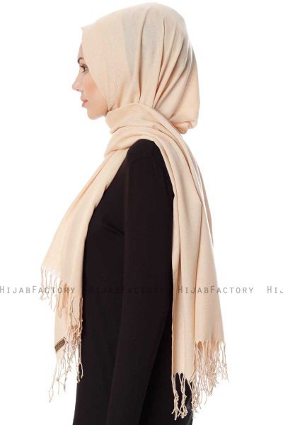 Aysel - Hijab Pashmina Beige Claro - Gülsoy