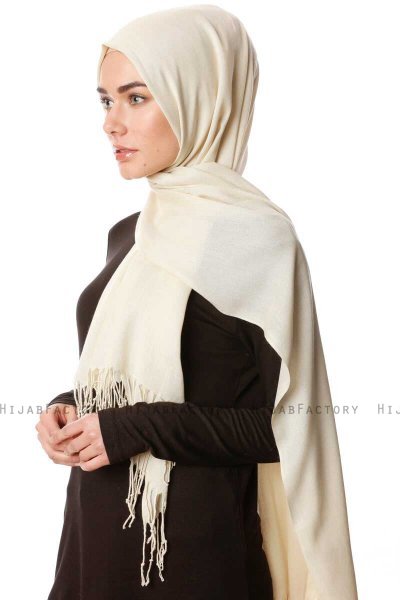 Aysel - Hijab Pashmina Beige Claro - Gülsoy