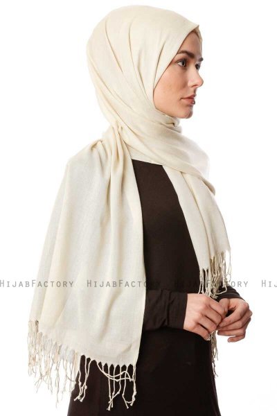 Aysel - Hijab Pashmina Beige Claro - Gülsoy