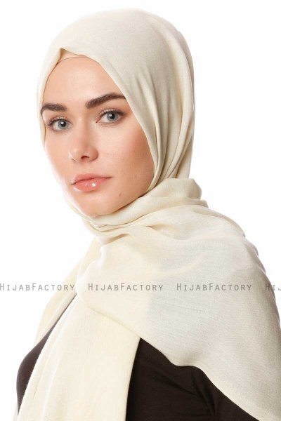 Aysel - Hijab Pashmina Beige Claro - Gülsoy