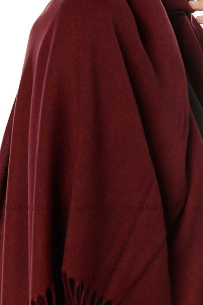 Aysel - Hijab Pashmina Burdeos Oscuro - Gülsoy