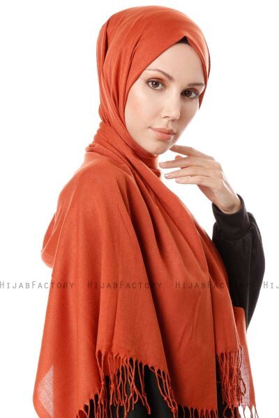 Aysel - Hijab Pashmina Pale Red Rojo - Gülsoy