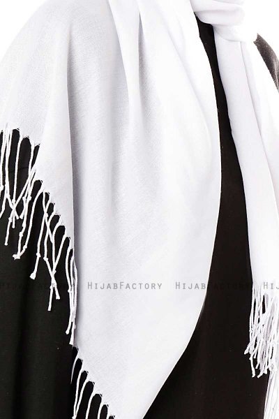 Aysel - Hijab Pashmina Blanco - Gülsoy