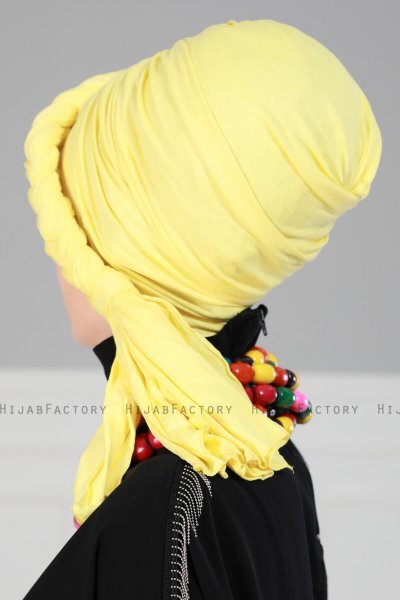 Theresa - Turbante Di Cotone Amarillo - Ayse Turban