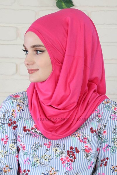 Wilda - Hijab De Algodón Fucsia