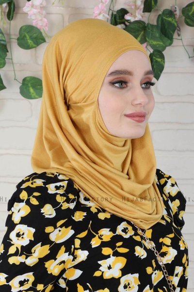 Wilda - Hijab De Algodón Mostaza