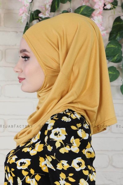Wilda - Hijab De Algodón Mostaza