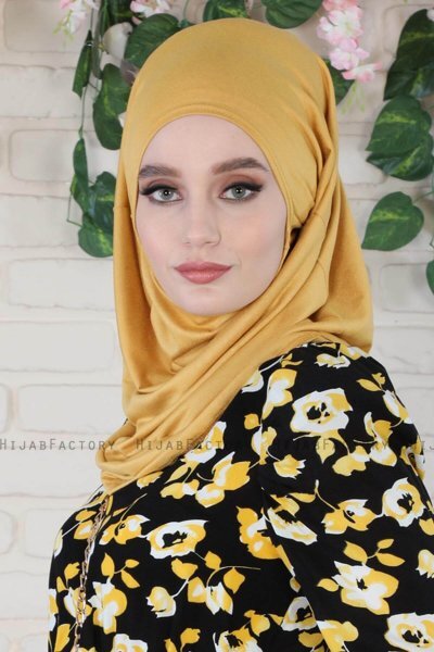 Wilda - Hijab De Algodón Mostaza