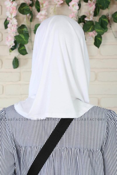 Wilda - Hijab De Algodón Blanco